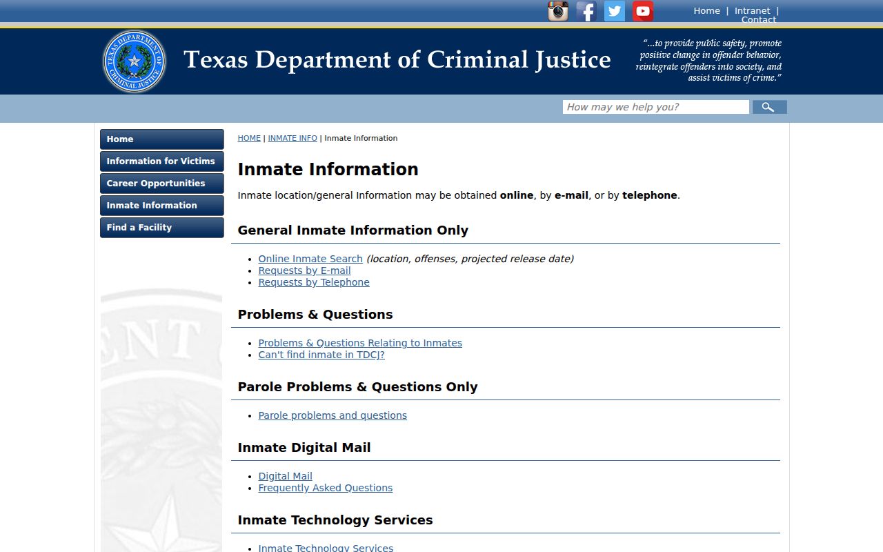 TDCJ offender information after an Atascosa County arrest