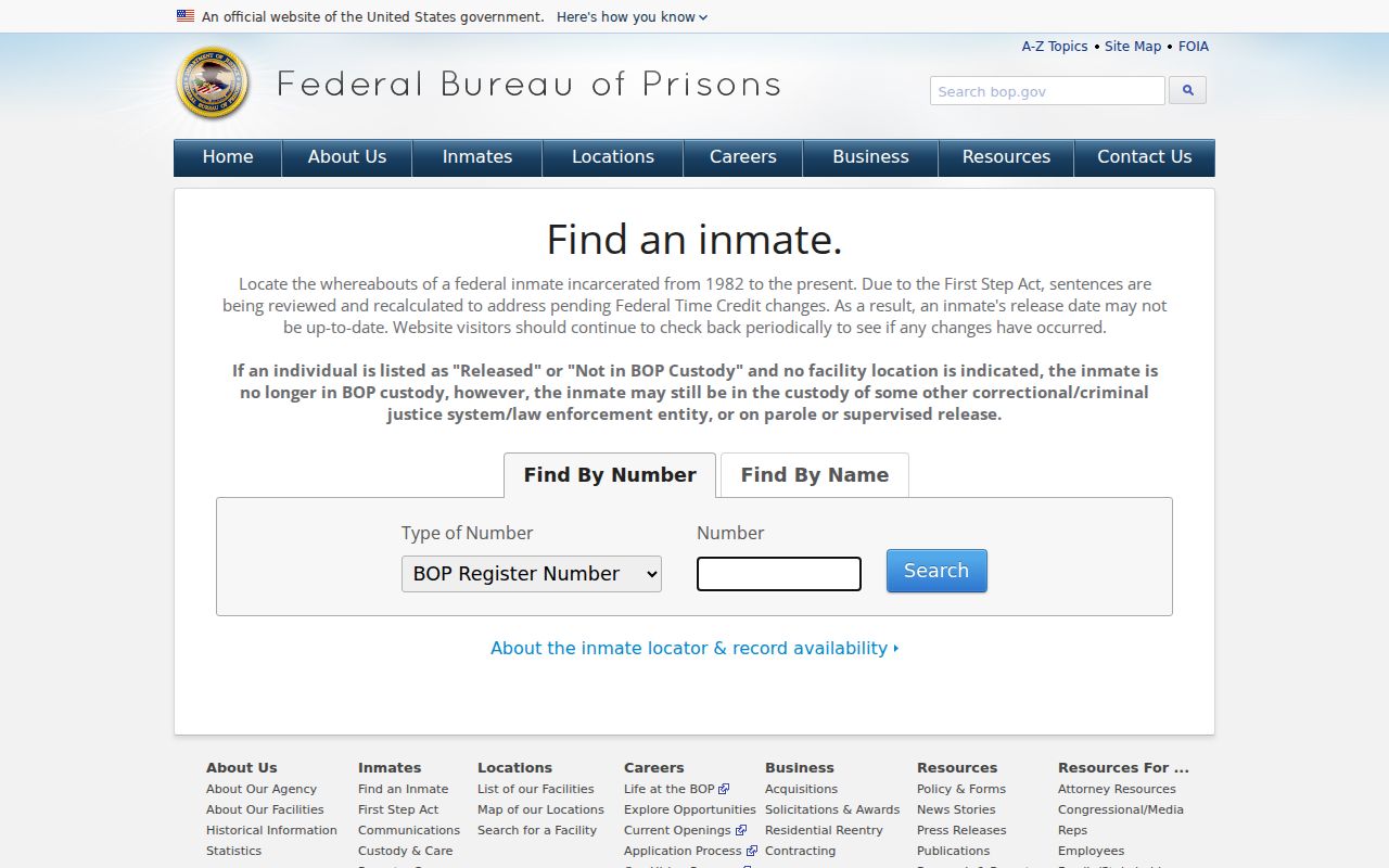 Atascosa County criminal history federal inmate locator