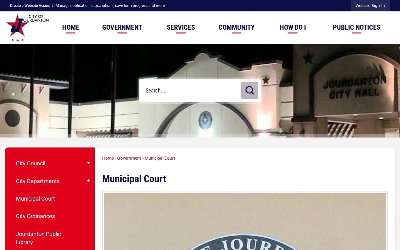 Official Jourdanton Municipal Court information page